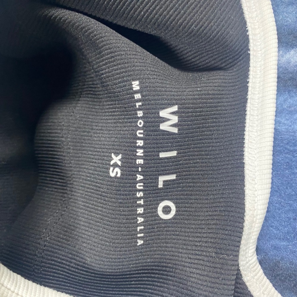 Wilo Melbourne Australia Ribbed Activewear Romper Black White XS Side Stripe - Picture 5 of 6